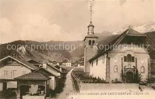 AK / Ansichtskarte Les_Contamines_sur_Saint_Gervais Eglise Alpes 