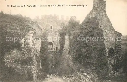 AK / Ansichtskarte Saint Jean Ligoure Ruines du Chateau de Chalucet Saint Jean Ligoure