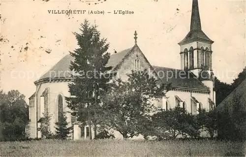 AK / Ansichtskarte Villechetif Eglise Villechetif