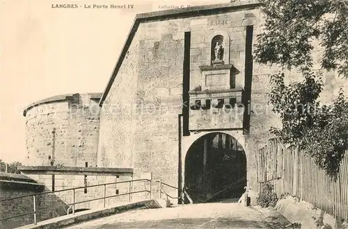 AK / Ansichtskarte Langres La Porte Henri IV Langres