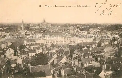 AK / Ansichtskarte Troyes_Aube Panorama vue prise de la Madeleine Troyes Aube