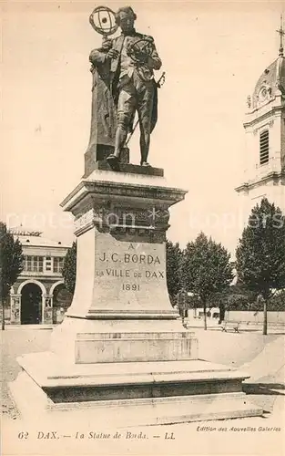 AK / Ansichtskarte Dax_Landes La Statue de Borda Monument Dax_Landes