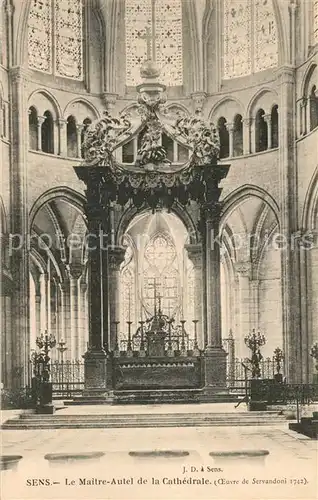 AK / Ansichtskarte Sens_Yonne Le Maitre Autel de la Cathedrale Sens_Yonne