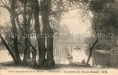 AK / Ansichtskarte Nogent_Haute Marne Les Bords de la Marne Pointe de l Ile de Beaute Nogent Haute Marne