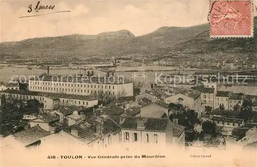 AK / Ansichtskarte Toulon_Var Vue generale prise du Mourillon Cote d Azur Toulon_Var