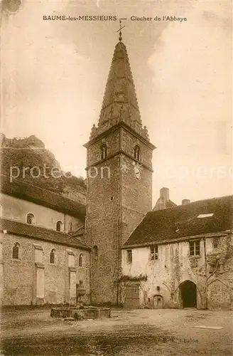 AK / Ansichtskarte Baume les Messieurs Clocher de l Abbaye Baume les Messieurs