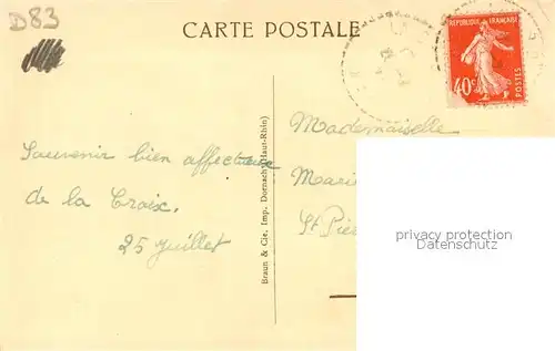 AK / Ansichtskarte La_Croix Valmer Villa Saint Michel vue de la mer Cote d Azur La_Croix Valmer