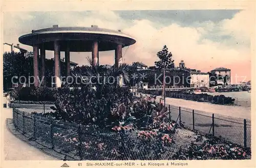 AK / Ansichtskarte Sainte_Maxime_sur_Mer_Var Le Kiosque a musique Cote d Azur Sainte_Maxime_sur_Mer_Var