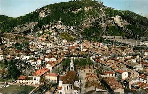 AK / Ansichtskarte Gonfaron en avion au dessus de la ville Eglise Place de la Victoire Gonfaron