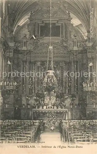 AK / Ansichtskarte Verdelais Interieur de l Eglise Notre Dame Verdelais