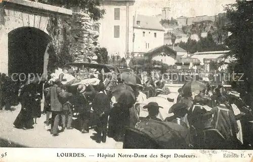 AK / Ansichtskarte Lourdes_Hautes_Pyrenees Hopital Notre Dame des Sept Douleurs Lourdes_Hautes_Pyrenees