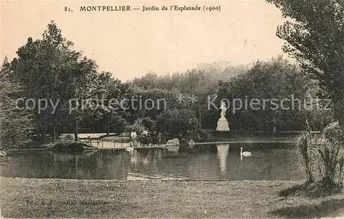 AK / Ansichtskarte Montpellier_Herault Jardin de l Esplanade Montpellier Herault