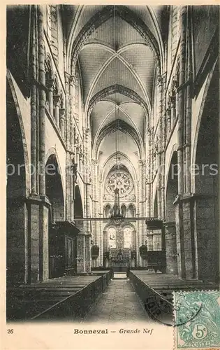 AK / Ansichtskarte Bonneval_d_Eure et Loir Eglise Notre Dame Grande Nef Bonneval_d_Eure et Loir