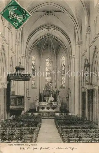 AK / Ansichtskarte Guignen Interieur de l Eglise Guignen