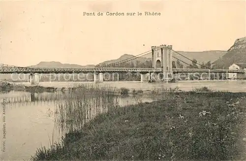 AK / Ansichtskarte Cordon Pont sur le Rhone Cordon