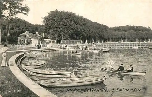 AK / Ansichtskarte Versailles_Yvelines Embarcadere aux jardins Versailles_Yvelines