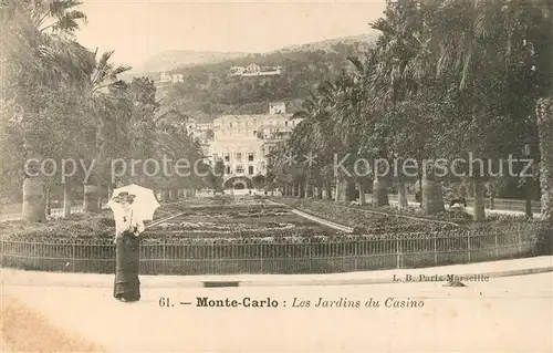 AK / Ansichtskarte Monte Carlo Les jardins du casino Monte Carlo
