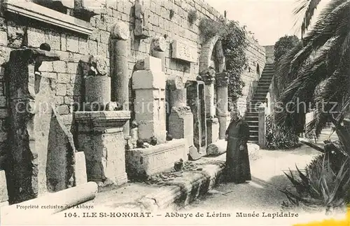 AK / Ansichtskarte Ile_Saint Honorat_Alpes_Maritimes Abbaye de Lerins Musee Lapidaire Ile_Saint Honorat