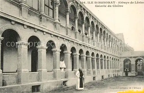 AK / Ansichtskarte Ile_Saint Honorat_Alpes_Maritimes Abbaye de Lerins Galerie du Cloitre Ile_Saint Honorat