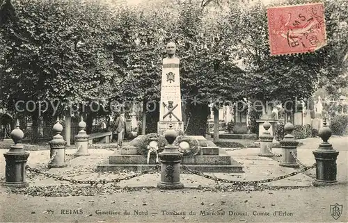 AK / Ansichtskarte Reims_Champagne_Ardenne Cimetiere du Nord Tombeau du Marechal Drouet Comte d Erlon Reims_Champagne_Ardenne