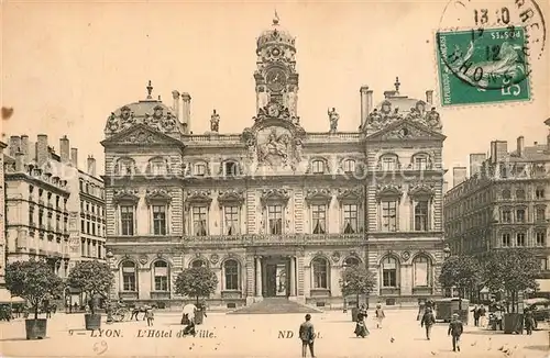 AK / Ansichtskarte Lyon_France Hotel de Ville Lyon France