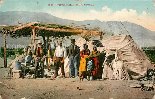 AK / Ansichtskarte Indianer_Native_American Piute Indian Camp Nevada  