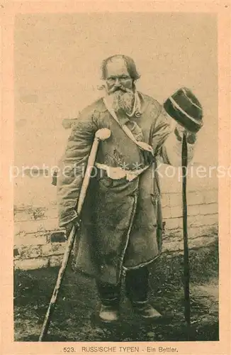 AK / Ansichtskarte Typen_Russland Bettler  Typen_Russland