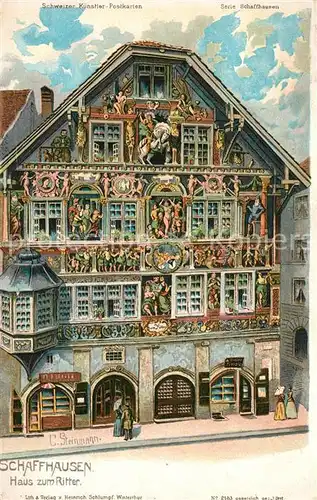 AK / Ansichtskarte Steinmann_C._Nr. 2183 Schaffhausen Haus zum Ritter  Steinmann_C._Nr.