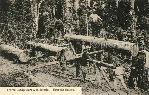 AK / Ansichtskarte Neukaledonien Waldarbeiten Neukaledonien