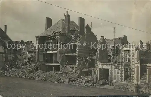 AK / Ansichtskarte Peronne_Somme Ruinen Peronne Somme