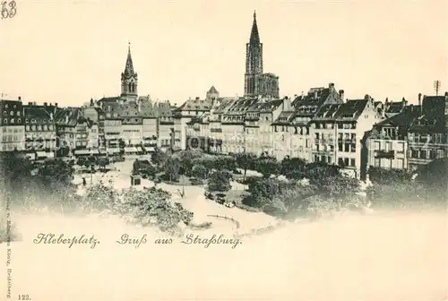 AK / Ansichtskarte Strassburg_Elsass Kleberplatz Strassburg Elsass