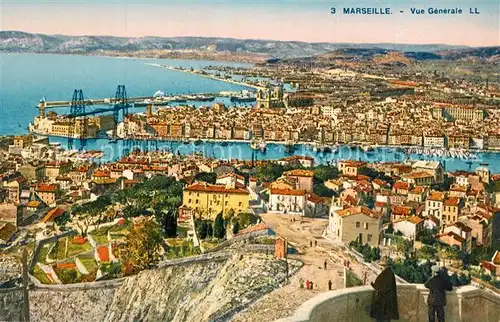 AK / Ansichtskarte Marseille_Bouches du Rhone Vue panoramique Port Cote d Azur Marseille