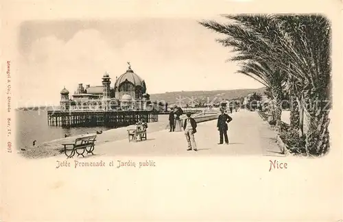 AK / Ansichtskarte Nice_Alpes_Maritimes Jetee Promenade et Jardin public Cote d Azur Nice_Alpes_Maritimes