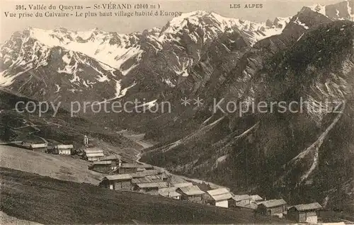 AK / Ansichtskarte Saint Veran Panorama Vallee du Queyras vue prise du Calvaire le plus haut village d Europe Saint Veran