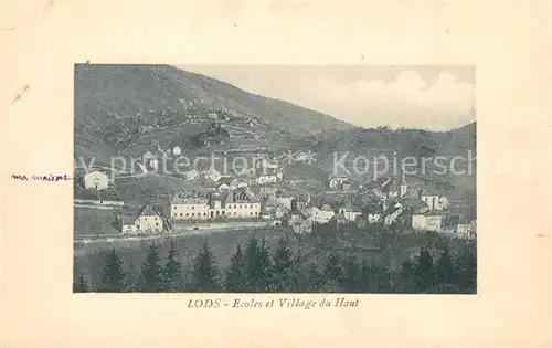AK / Ansichtskarte Lods_Doubs Panorama Ecoles et Village du haut Lods_Doubs