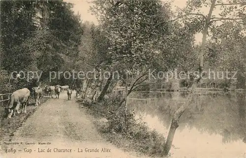 AK / Ansichtskarte Gap_Hautes Alpes Lac de Charance La Grande Allee Gap_Hautes Alpes