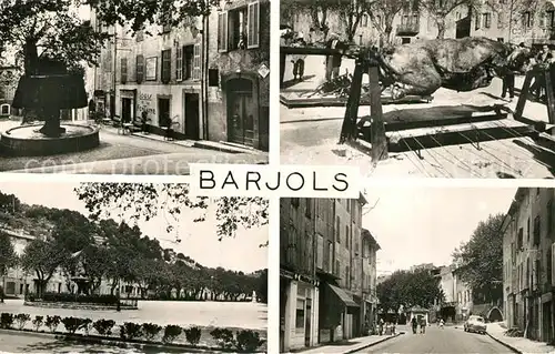 AK / Ansichtskarte Barjols La Fontaine Le Boeuf en broche Place Boulevard Grissolle Barjols
