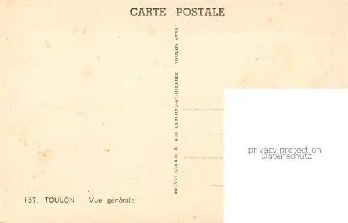 AK / Ansichtskarte Toulon_Var Vue generale La Rade Cote d Azur Toulon_Var