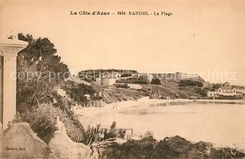 AK / Ansichtskarte Bandol La plage Cote d Azur Bandol