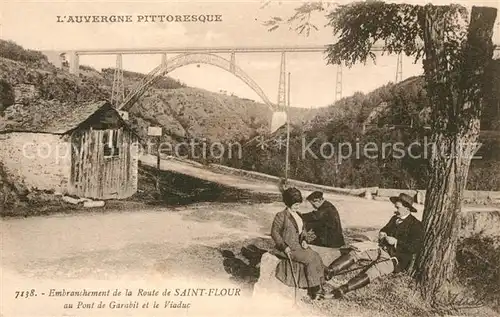 AK / Ansichtskarte Saint Flour_Cantal Pont de Garabit et le Viaduc Saint Flour Cantal