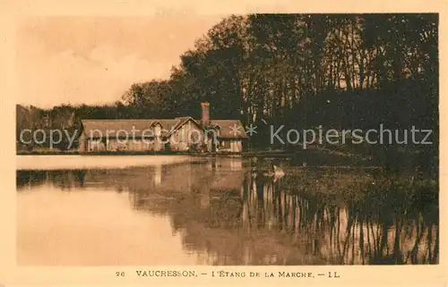 AK / Ansichtskarte Vaucresson Etang de la Marche Vaucresson