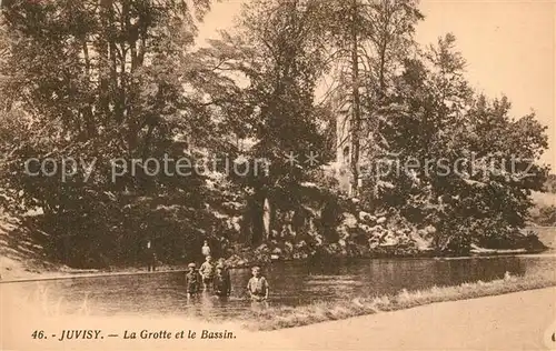 AK / Ansichtskarte Juvisy sur Orge La Grotte et le Bassin Juvisy sur Orge