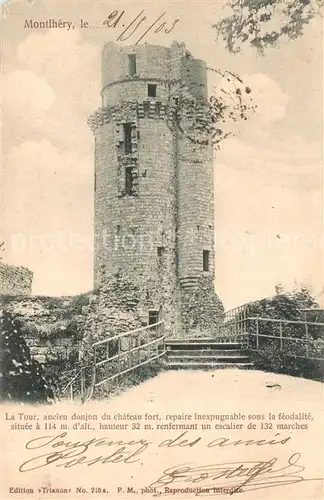 AK / Ansichtskarte Montlhery Tour Chateau fort Montlhery