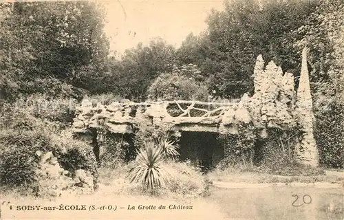 AK / Ansichtskarte Soisy sur Ecole Grotte du Chateau Soisy sur Ecole