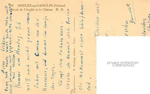 AK / Ansichtskarte Angles sur l_Anglin Bords de l`Anglin et le Chateau Angles sur l_Anglin