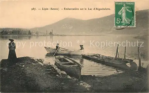 AK / Ansichtskarte Lepin le Lac Embarcad?re sur le Lac d`Aiguebelette Lepin le Lac