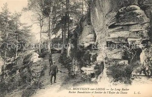 AK / Ansichtskarte Montigny sur Loing Rocher Beaudelaire et Sentier de lEnfer du Dante Montigny sur Loing