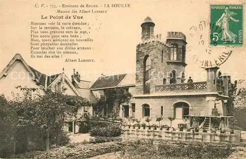 AK / Ansichtskarte La_Bouille_Seine Maritime Maison des Albert Lambert Le Pont de Vue La_Bouille_Seine Maritime