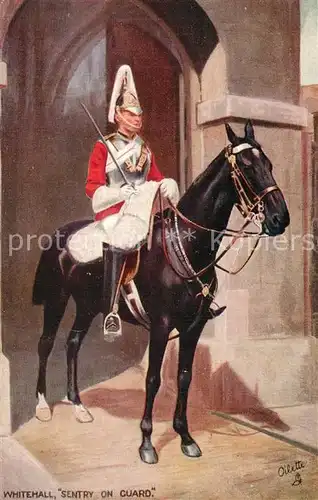 AK / Ansichtskarte Verlag_Tucks_Oilette_Nr. 3546 A Mounted Sentry Whitehall  