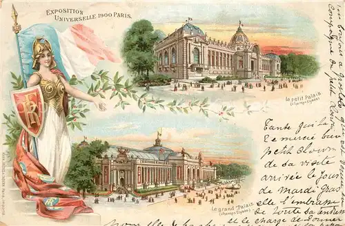 AK / Ansichtskarte Exposition_Universelle_Paris_1900 Grand et Petit Palais Litho  